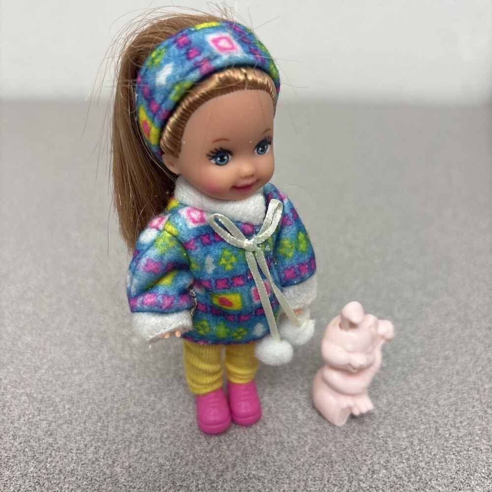 Mattel 1995 MELODY Li'l Friends of Kelly Barbie Doll Red Hair Blue Eyes Vintage